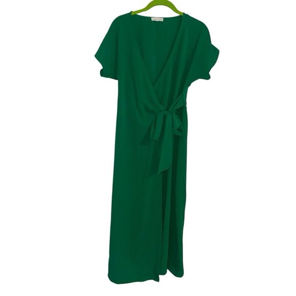 Joie De Vivre Dresses & Skirts - Green Wrap Dress Joie De Vivre